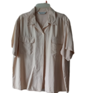 Richard Malcolm Men's Button Down Shirt Casual Cream Size Medium (Mgs002)